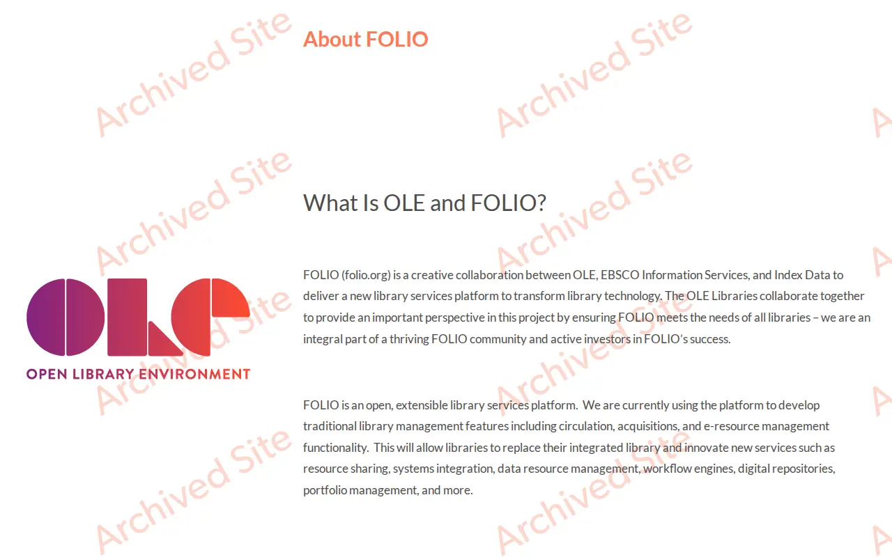 Kuali Open Library Environment website preview
