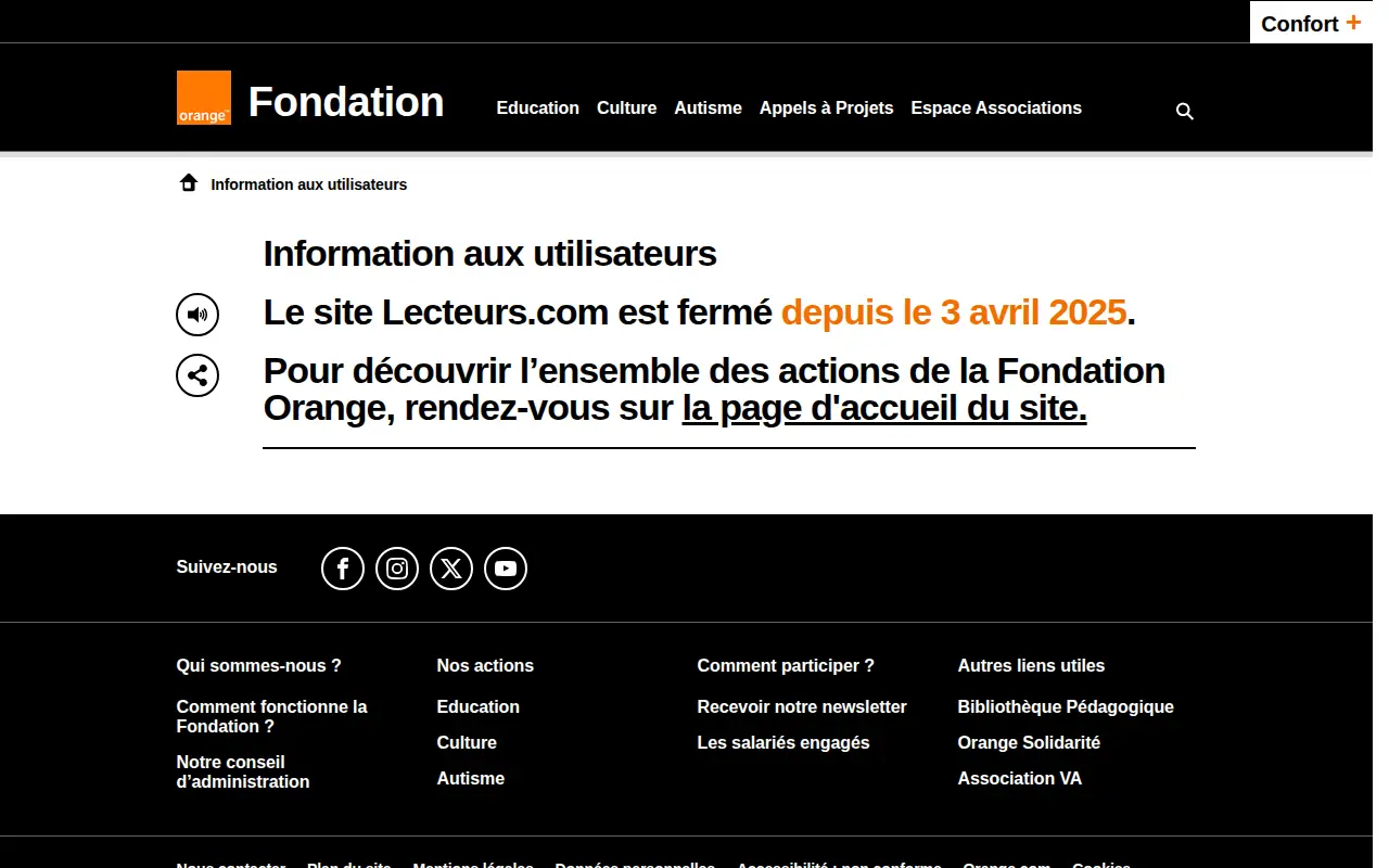 Lecteurs.com website preview