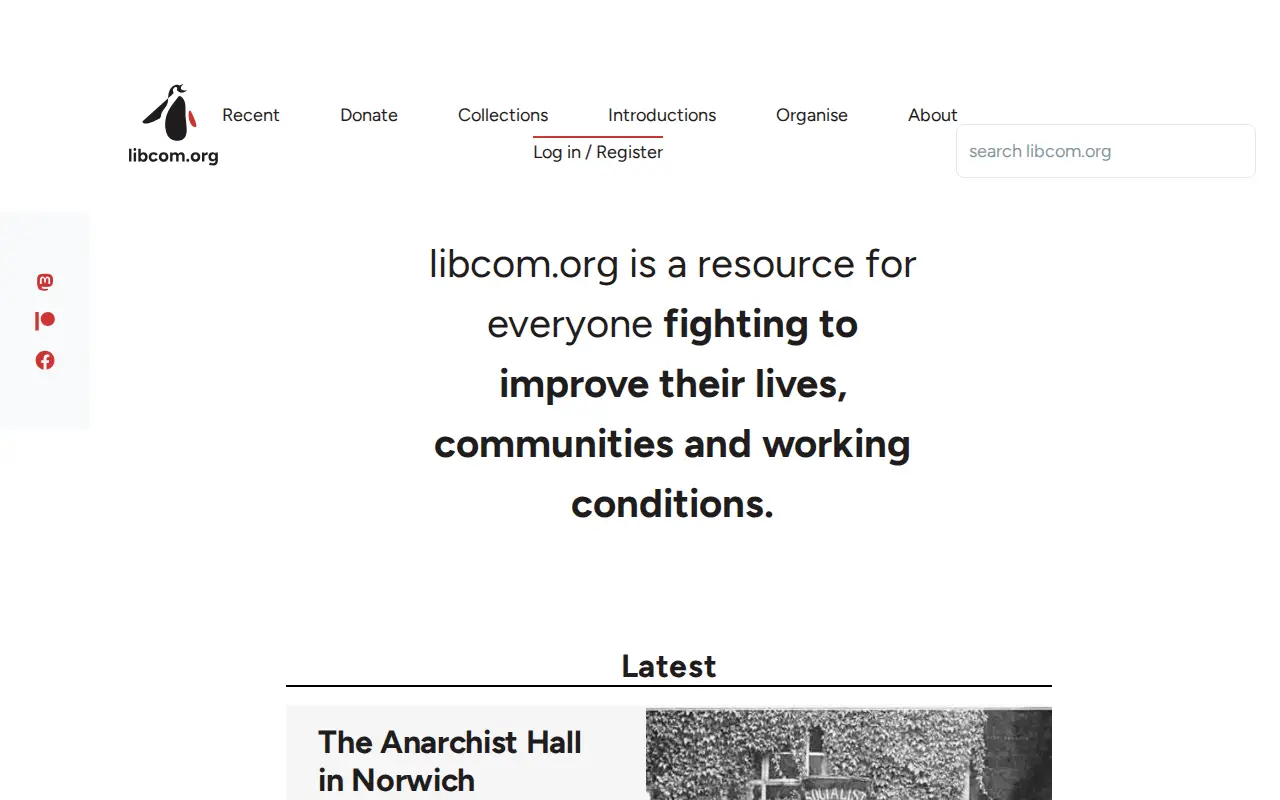 libcom.org website preview