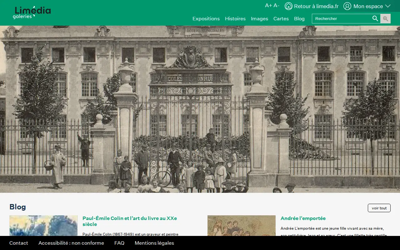 Limédia - Digital Library of Lorraine website preview