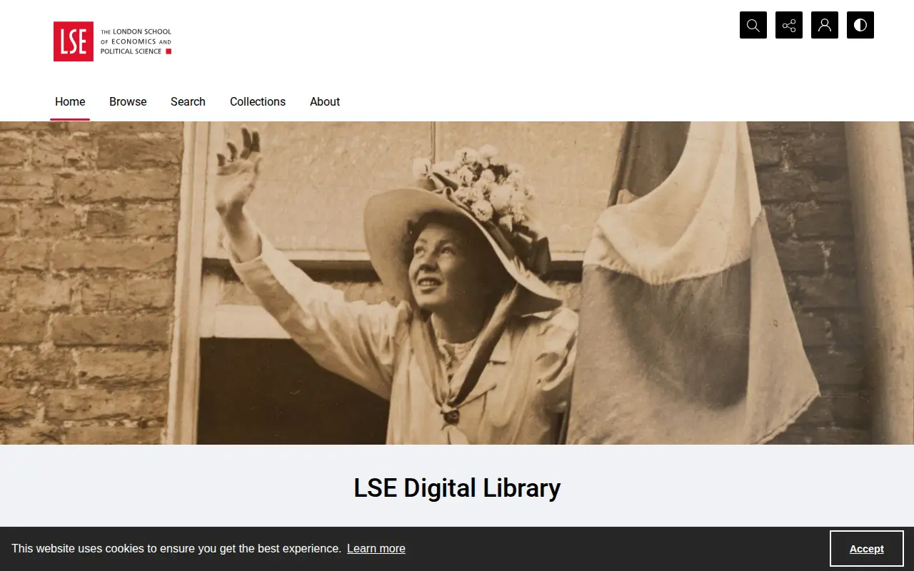 LSE Digital Library website preview