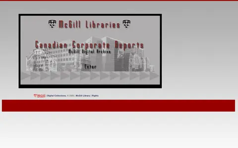 Preview of McGill Digital Archive: Canadian Corporate Reports Project