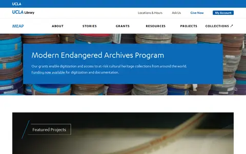 Preview of Modern Endangered Archives Program