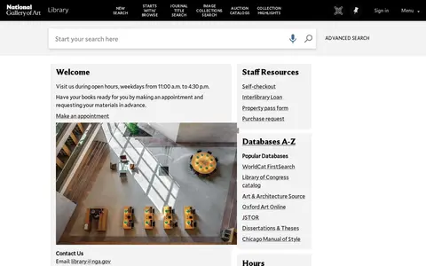 Preview of National Gallery of Art Library Catalog