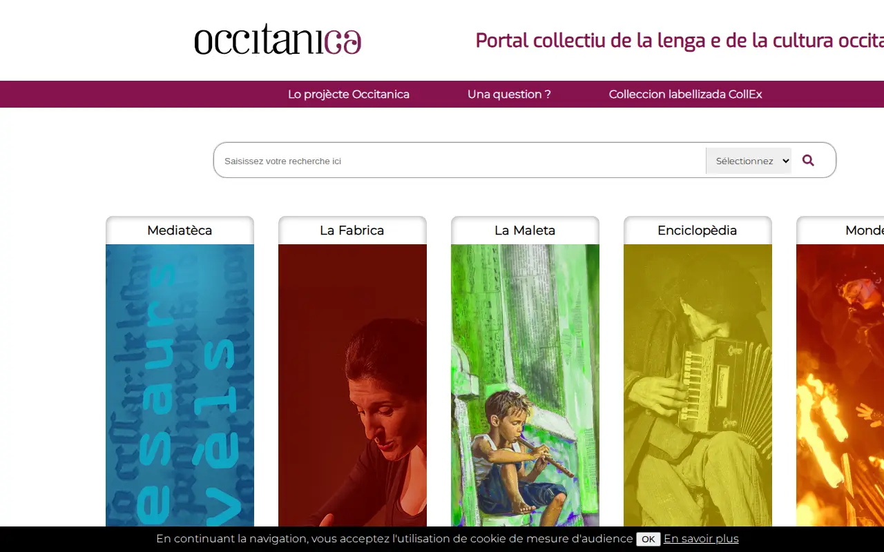 Occitanica website preview