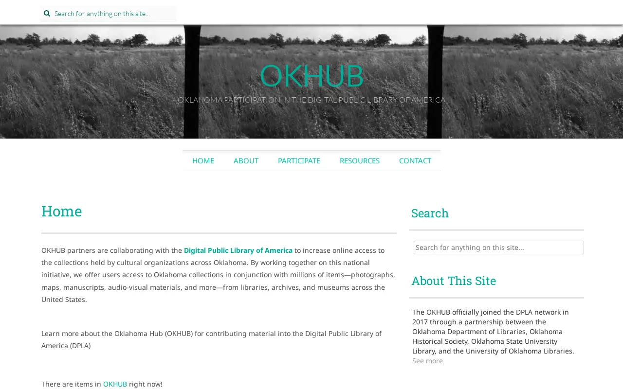 OKHub website preview