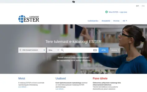 Preview of Online catalogue ESTER