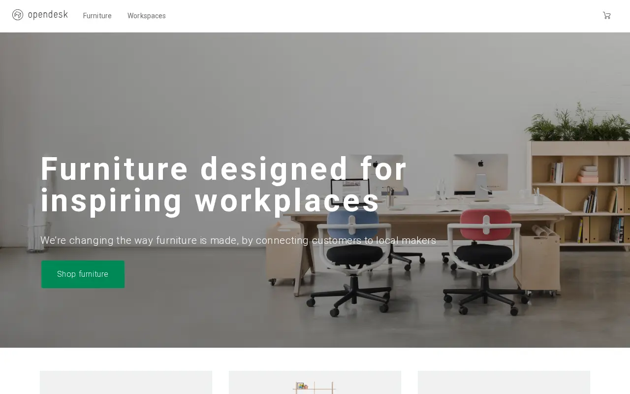 Opendesk website preview