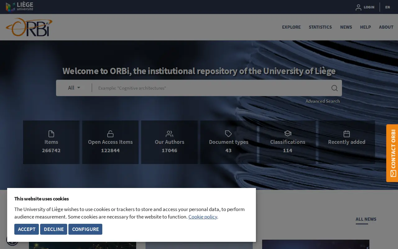 ORBi website preview