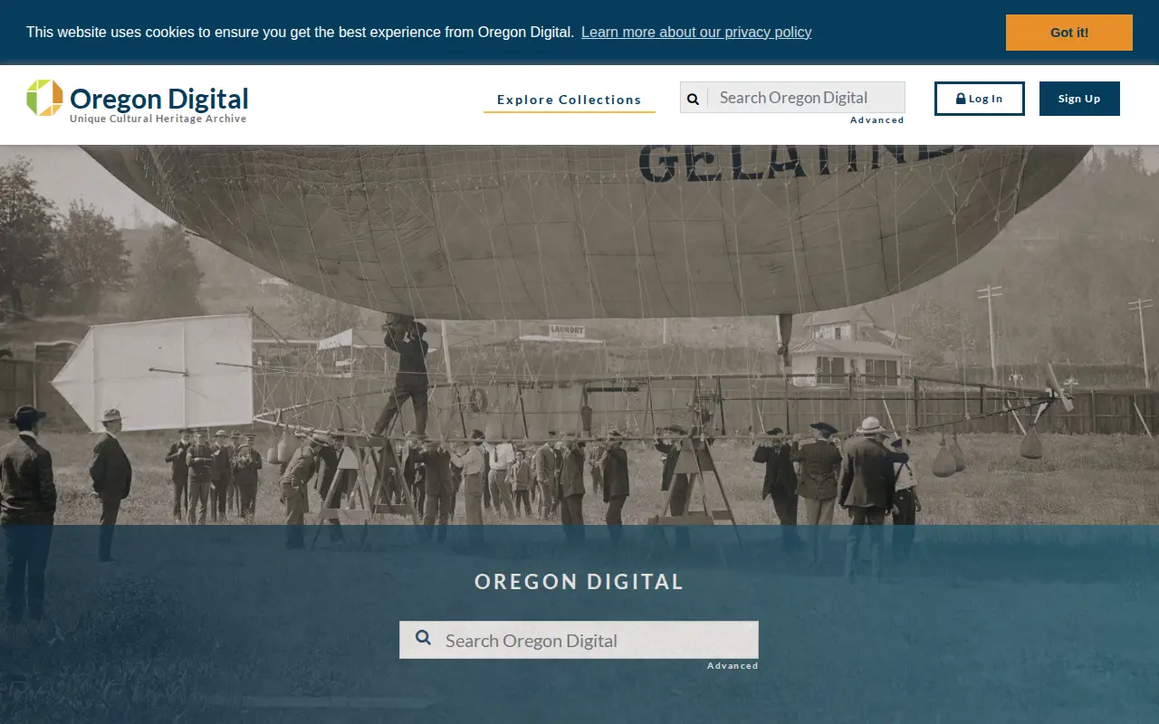 Oregon Digital website preview