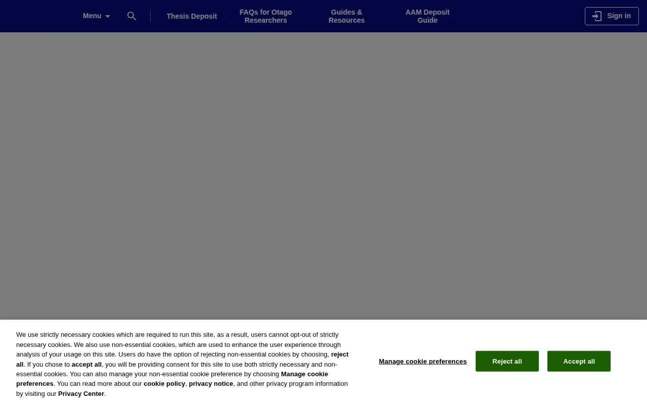 OUR Archive website preview