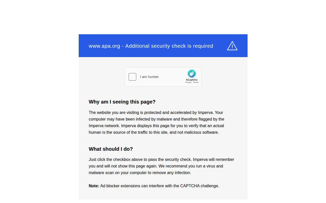 PsycINFO website preview
