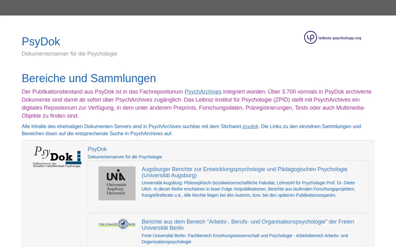 PsyDok website preview