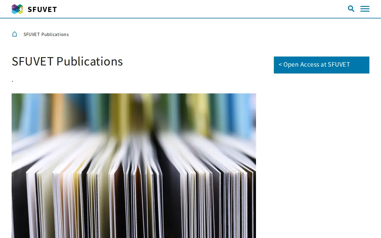 Publications SFUVET website preview