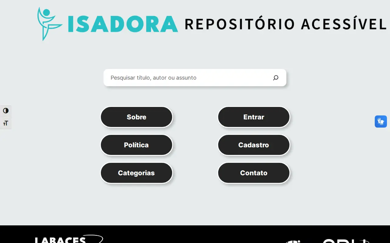 Repository of the State University of Campinas website preview