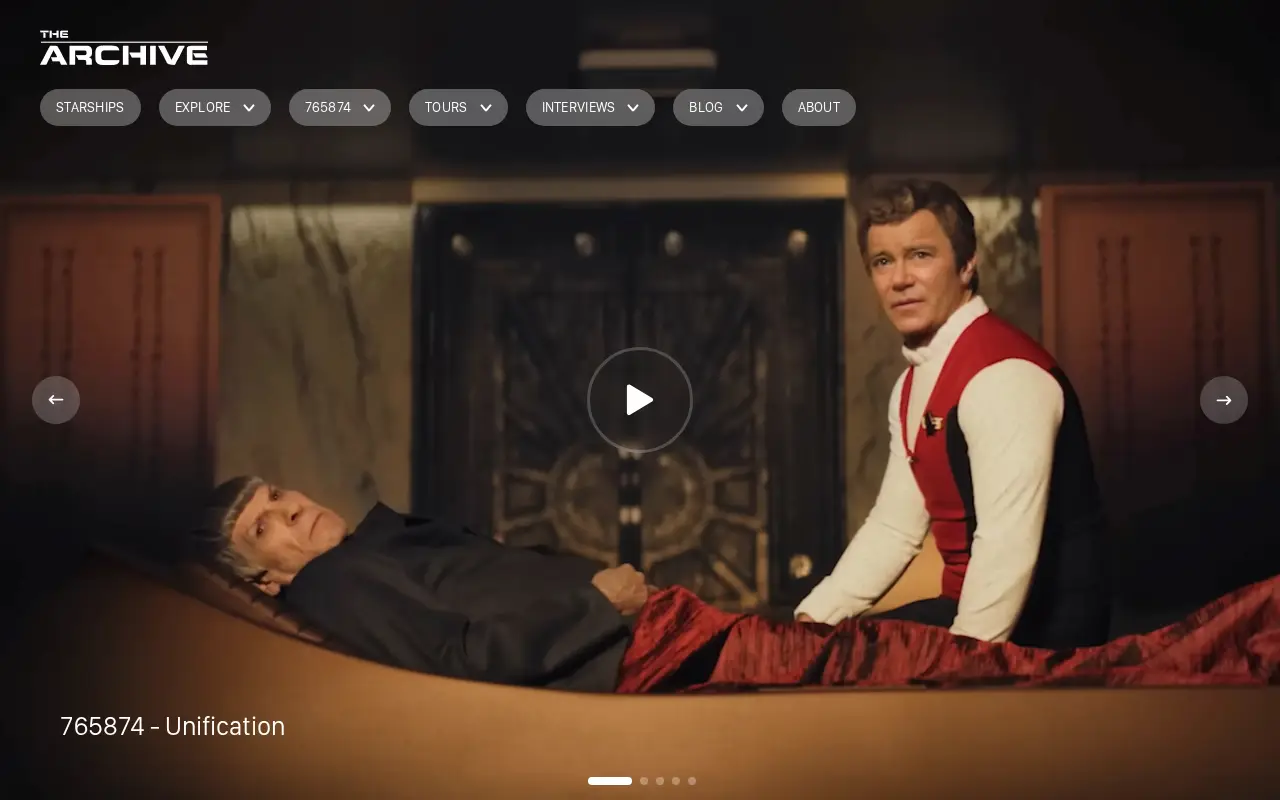 Roddenberry Archive website preview