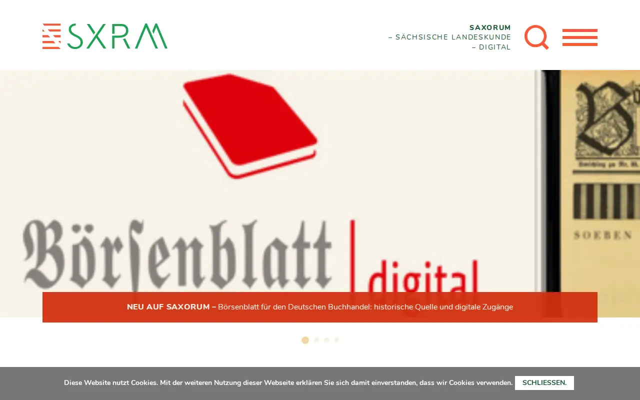 Saxorum website preview