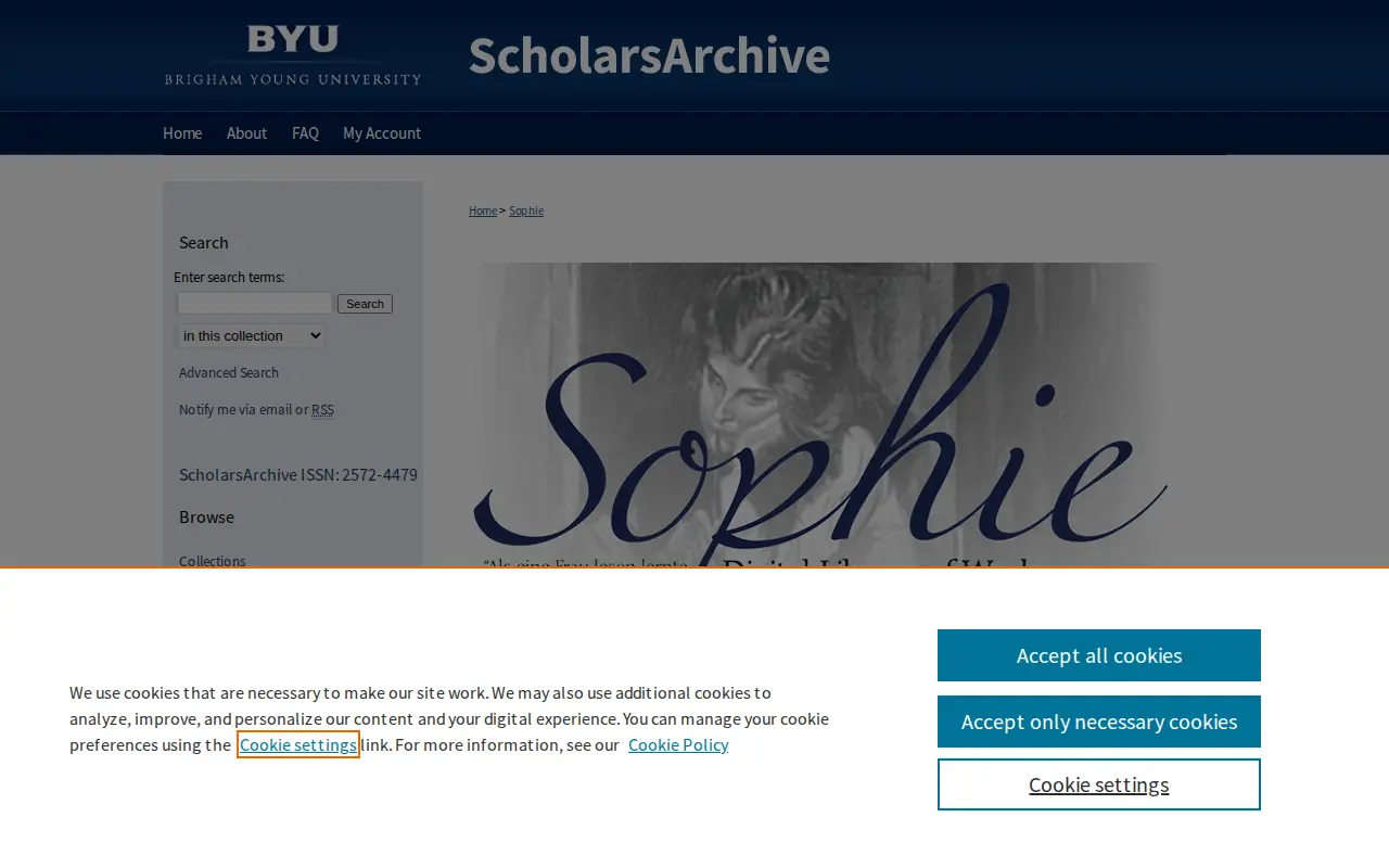 Sophie website preview