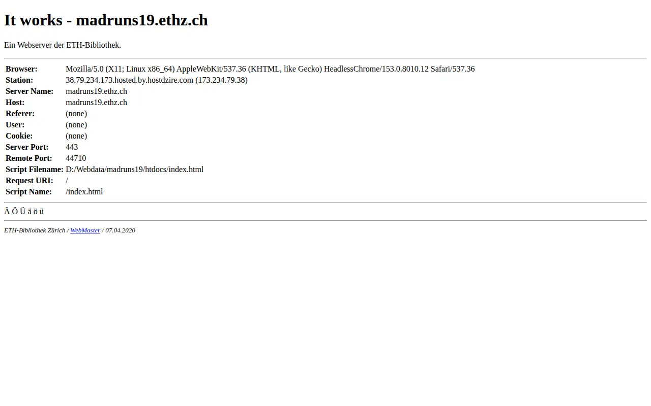 Swiss electronic library website preview