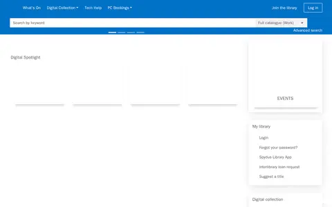 Preview of Tablelands Libraries Catalogue
