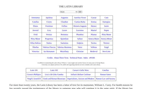 Preview of The Latin Library
