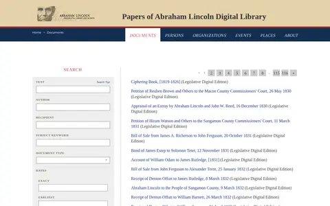 Preview of The Papers of Abraham Lincoln
