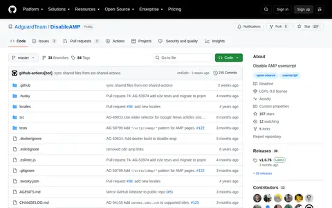 Preview of DisableAMP