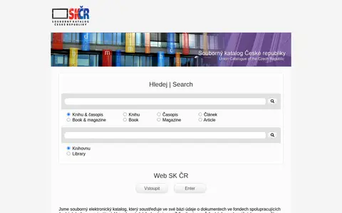 Preview of Union catalogue of Czech Republic