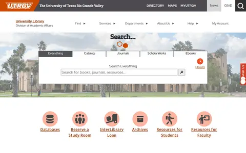 Preview of University of Texas Rio Grande Valley Library
