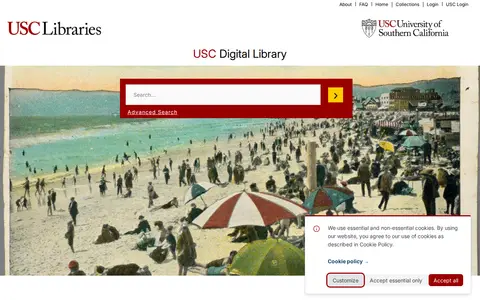 Preview of USC Digital Library
