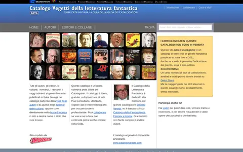 Preview of Vegetti Catalog of Fantastic Literature