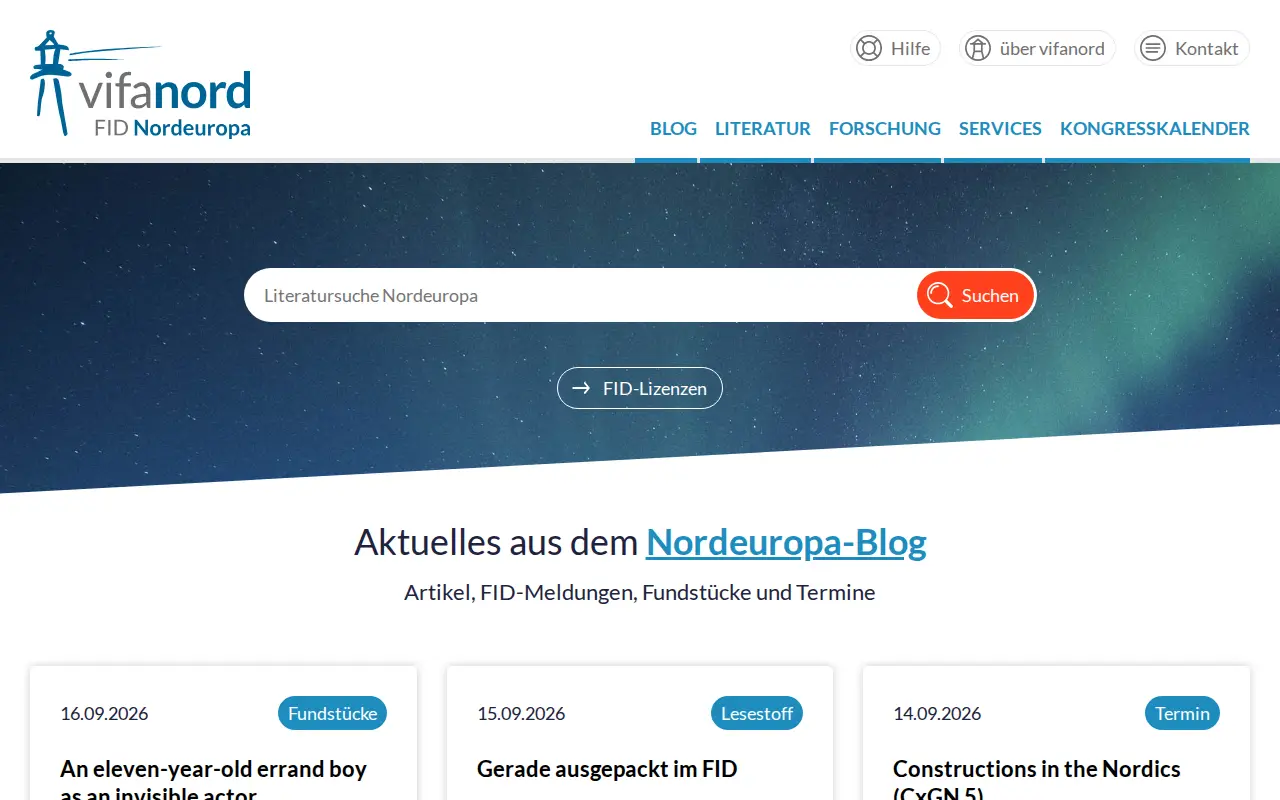 Vifanord website preview