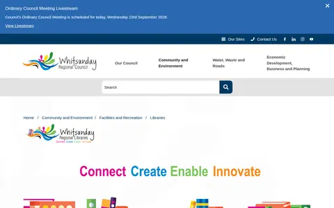 Preview of Whitsundays Regional Council Libraries Catalogue