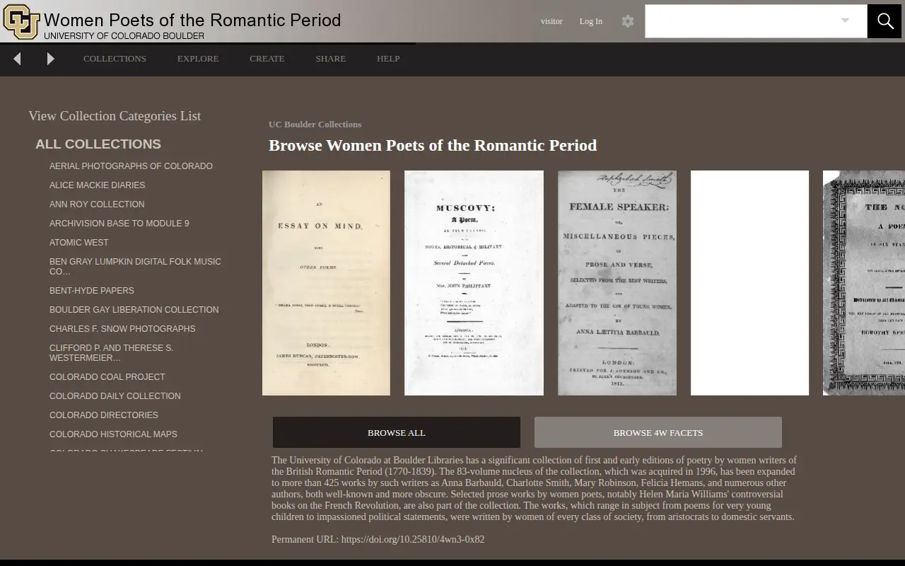 Preview of Women Poets of the Romantic Period (University of Colorado Boulder Libraries)