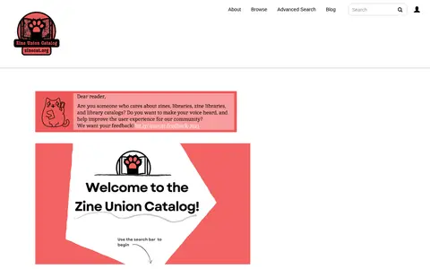 Preview of Zine Union Catalog