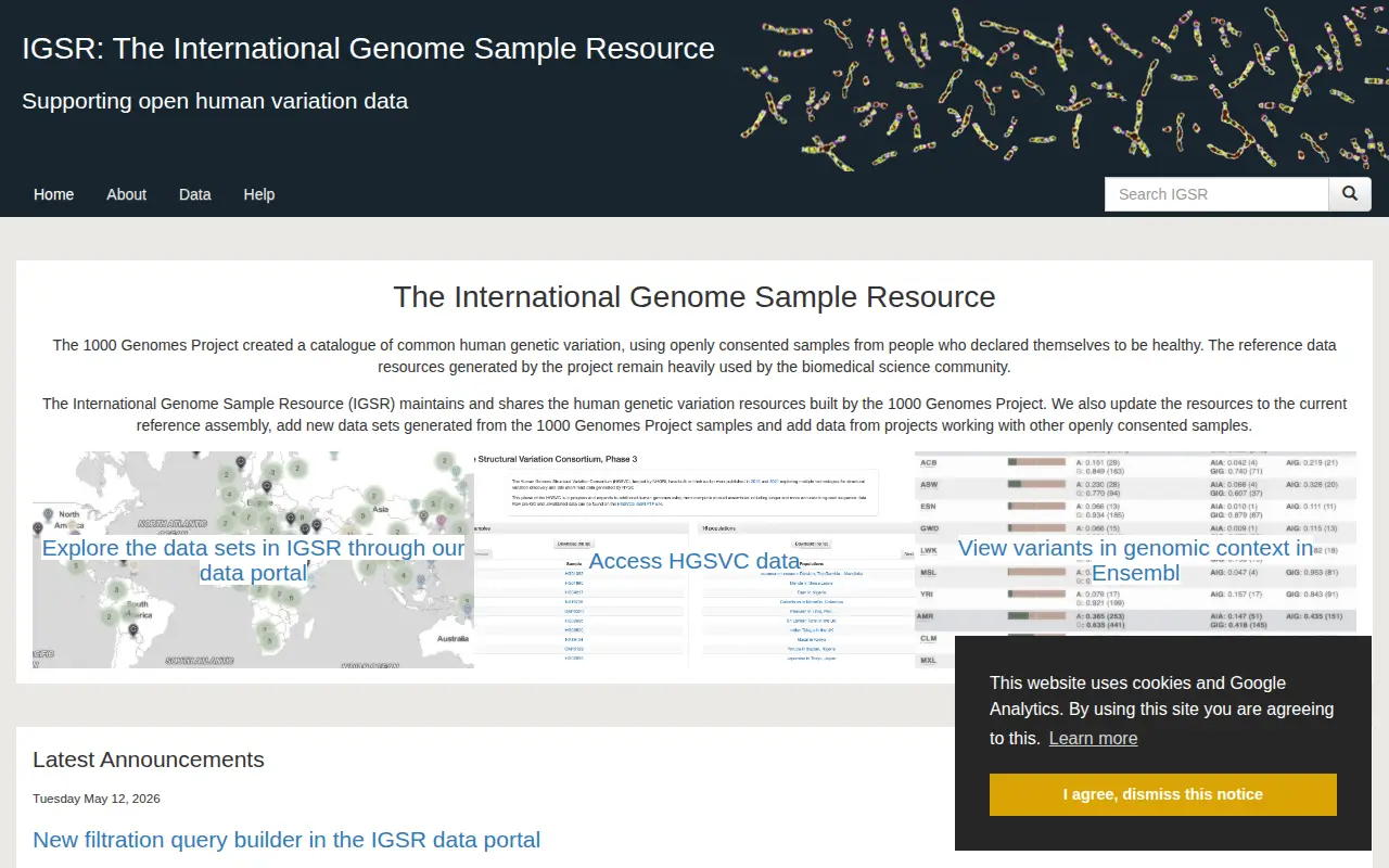 Preview of 1000 Genomes