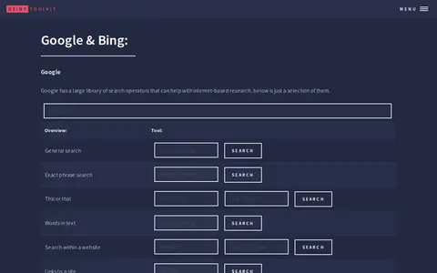 Preview of Google & Bing