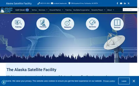 Preview of Alaska Satellite Facility SAR Data Center