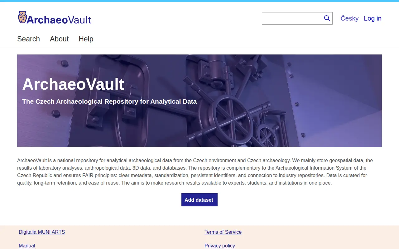 ArchaeoVault website preview