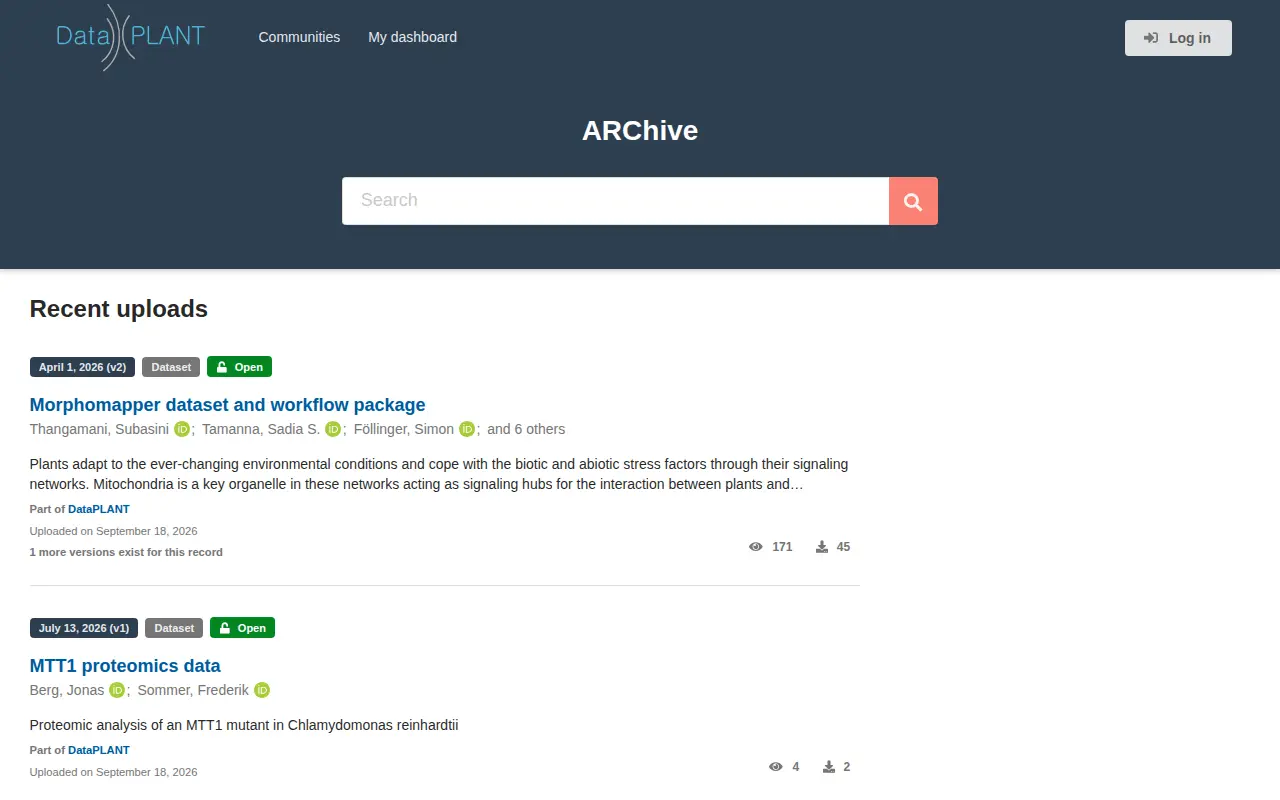 ARChive website preview