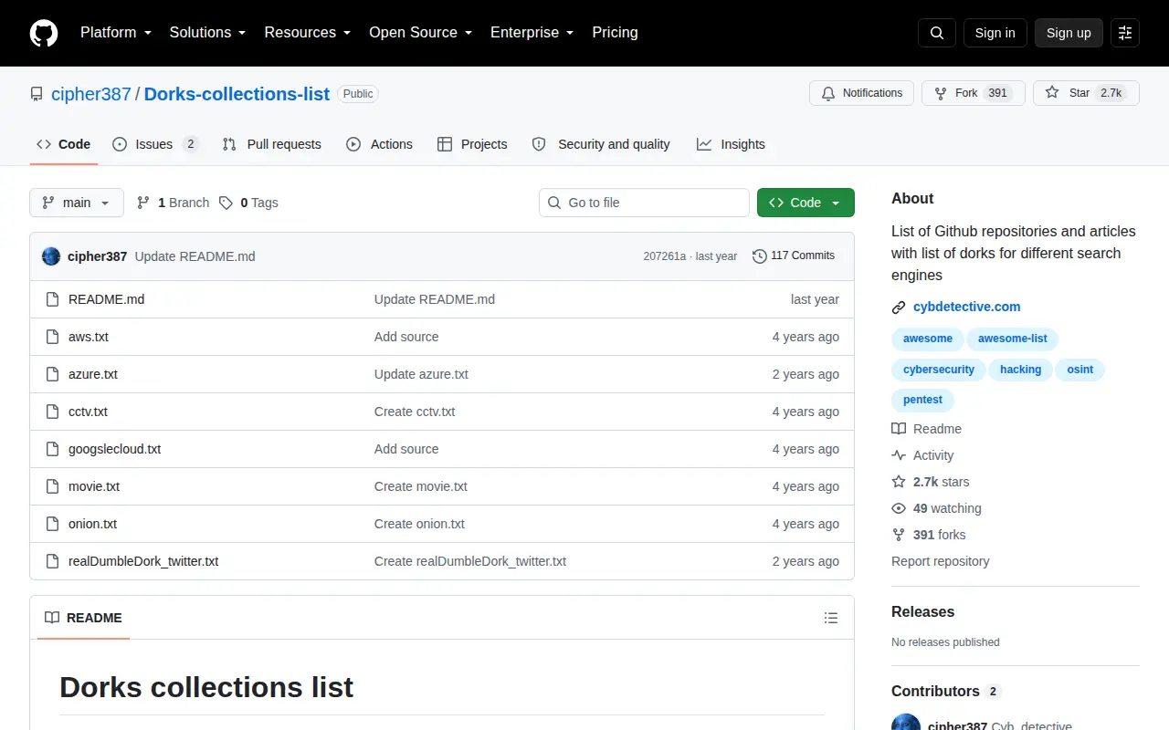 Preview of Dorks-collections-list