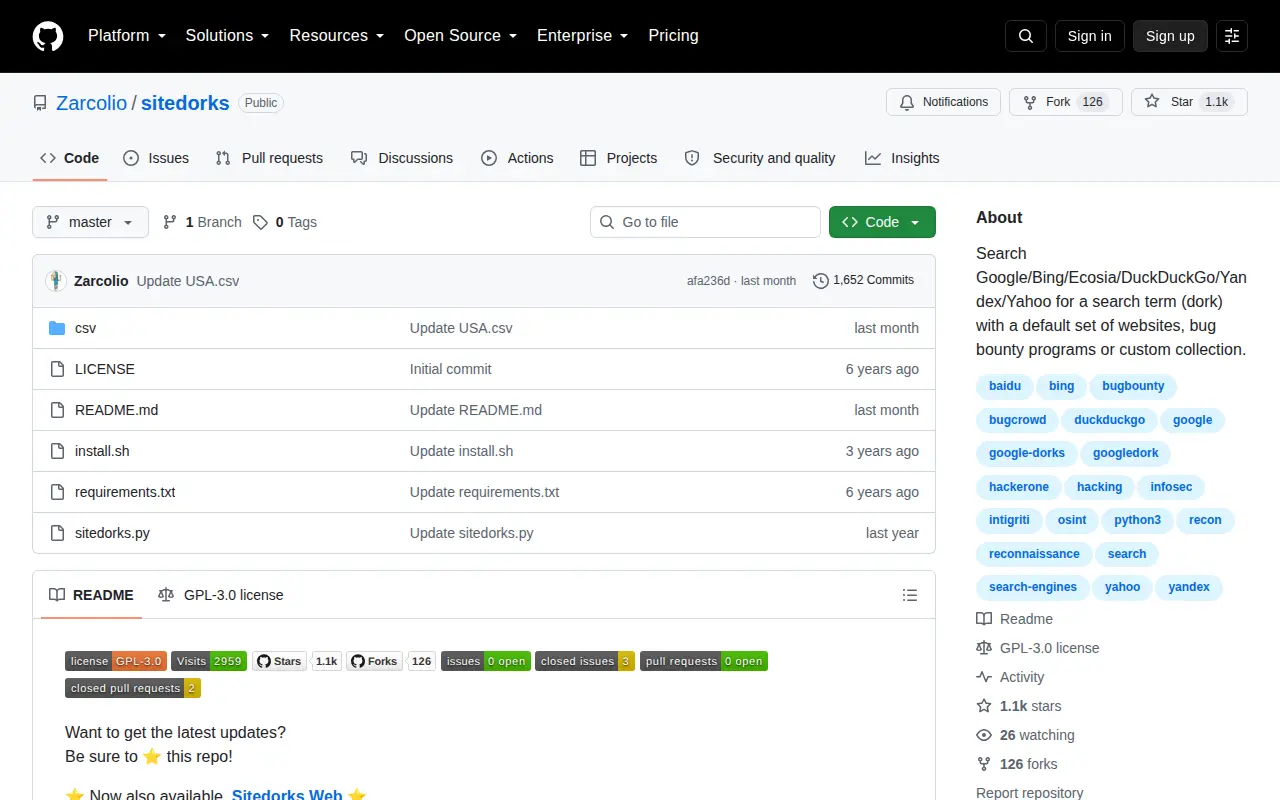 sitedorks website preview