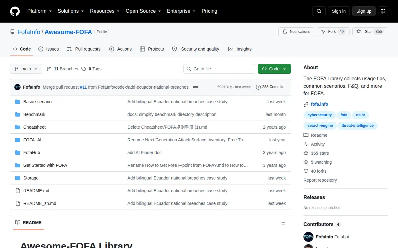 Awesome Fofa website preview