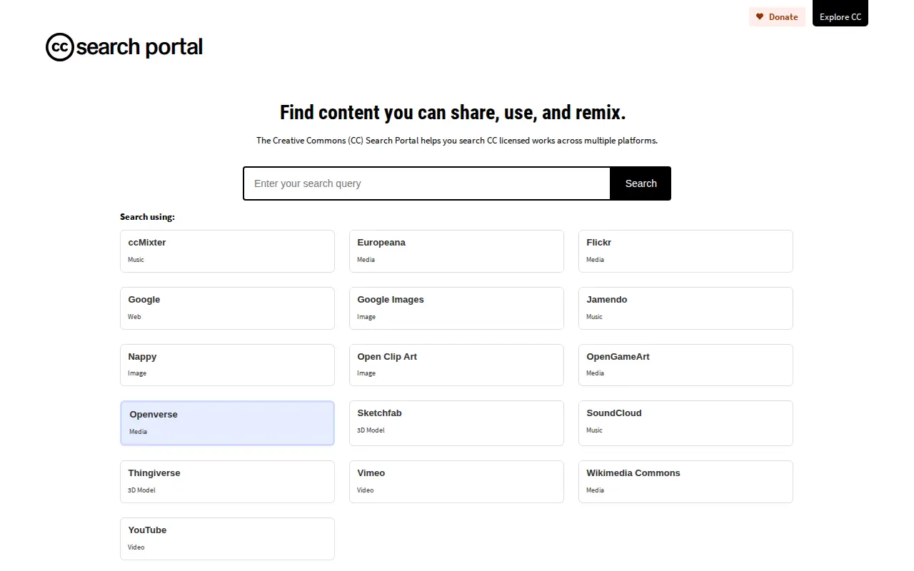 Preview of CC Search
