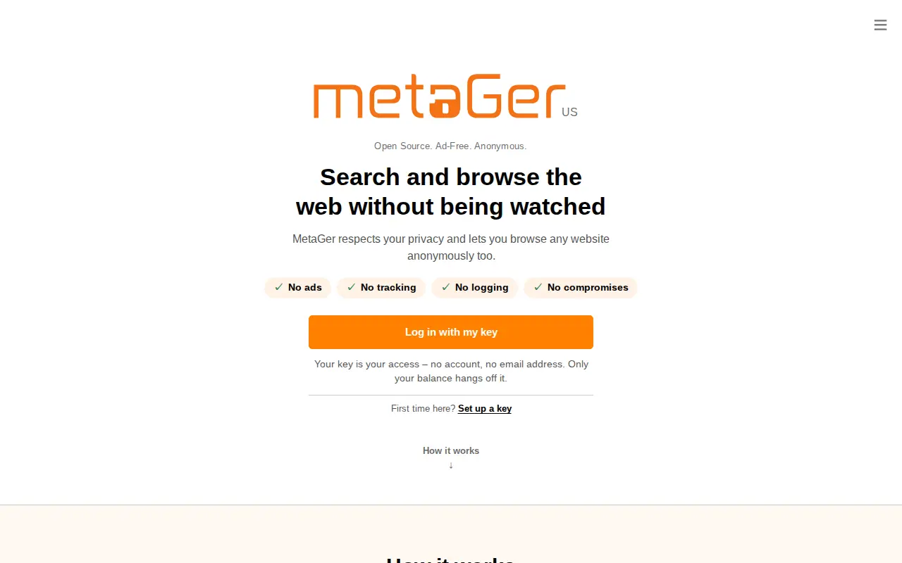 Preview of MetaGer