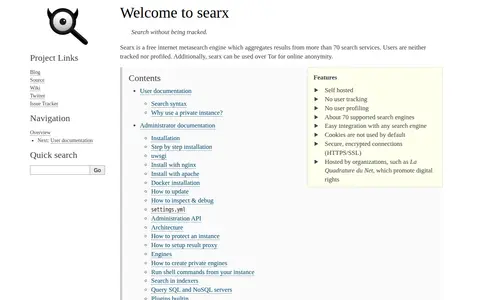 Preview of Searx