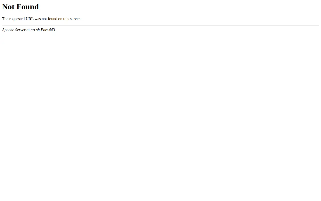 CRT Certificate Search website preview