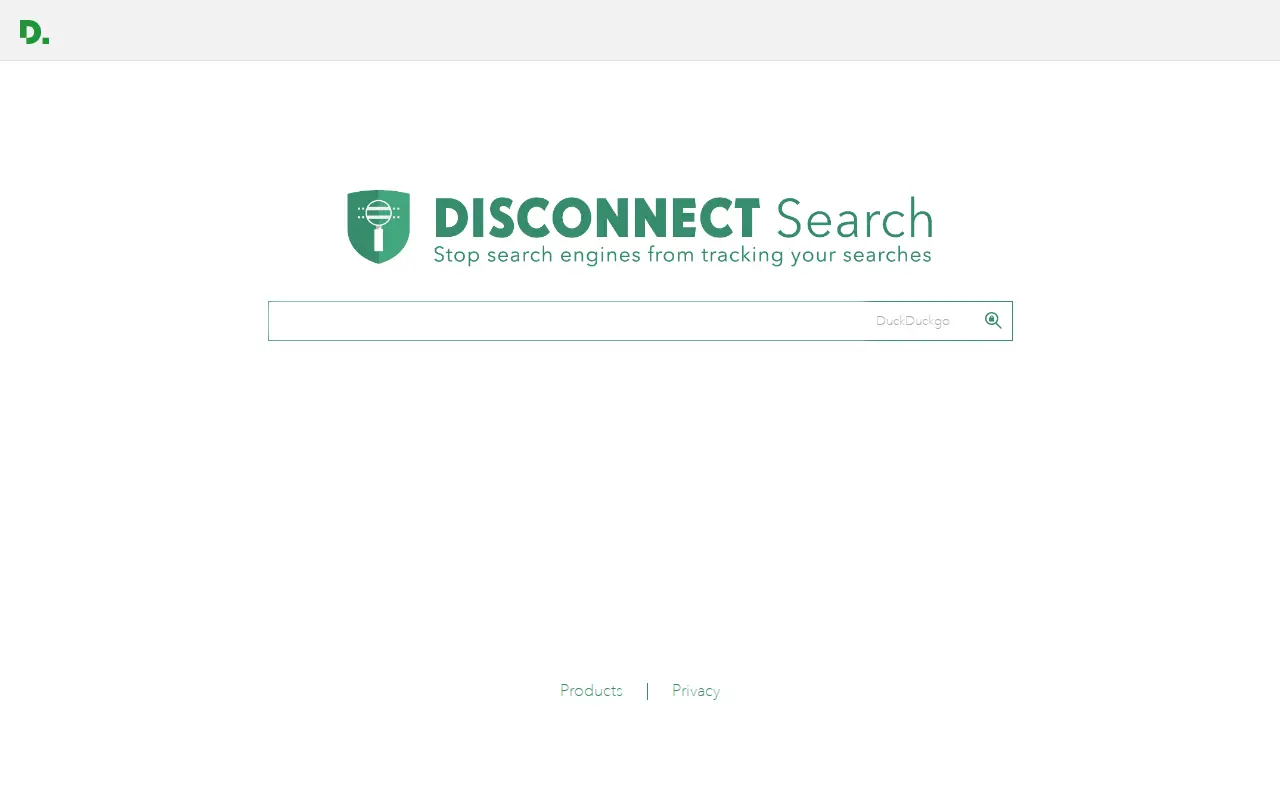 Disconnect Search website preview