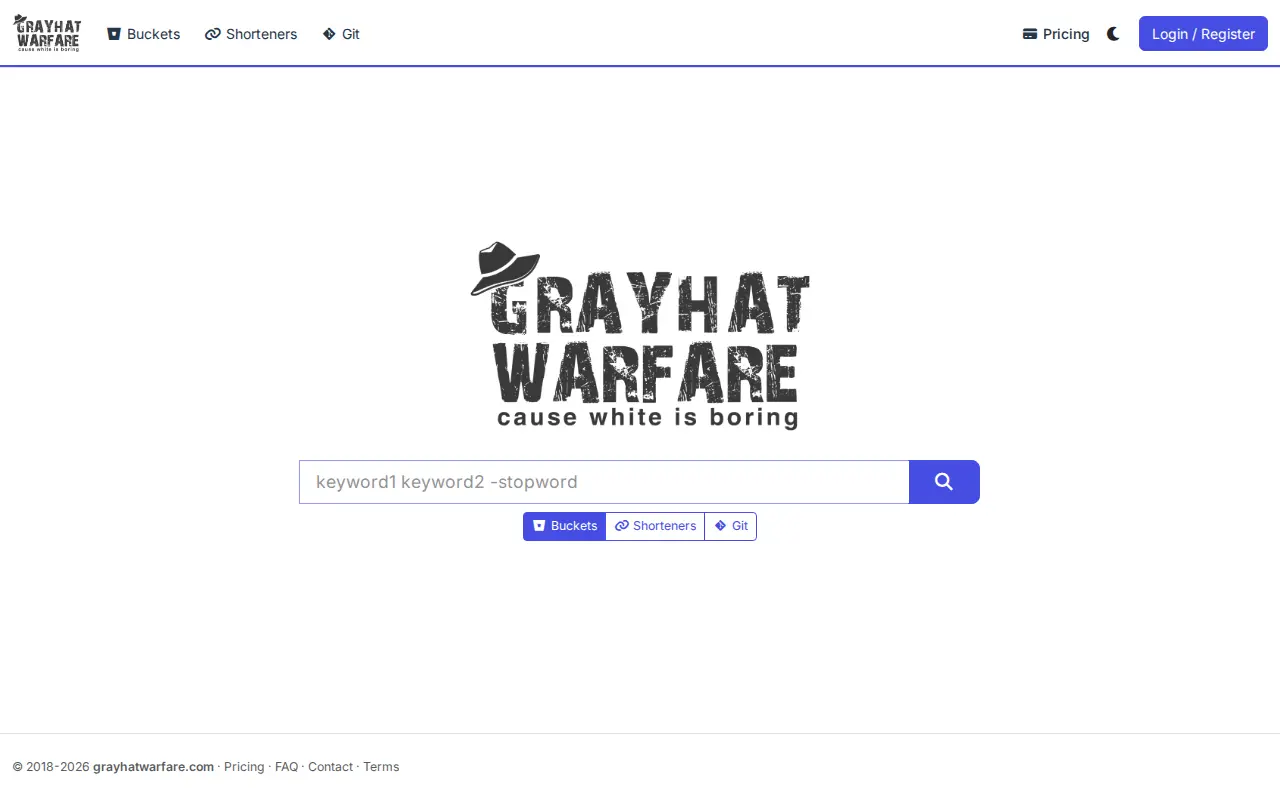 GrayhatWarfare website preview