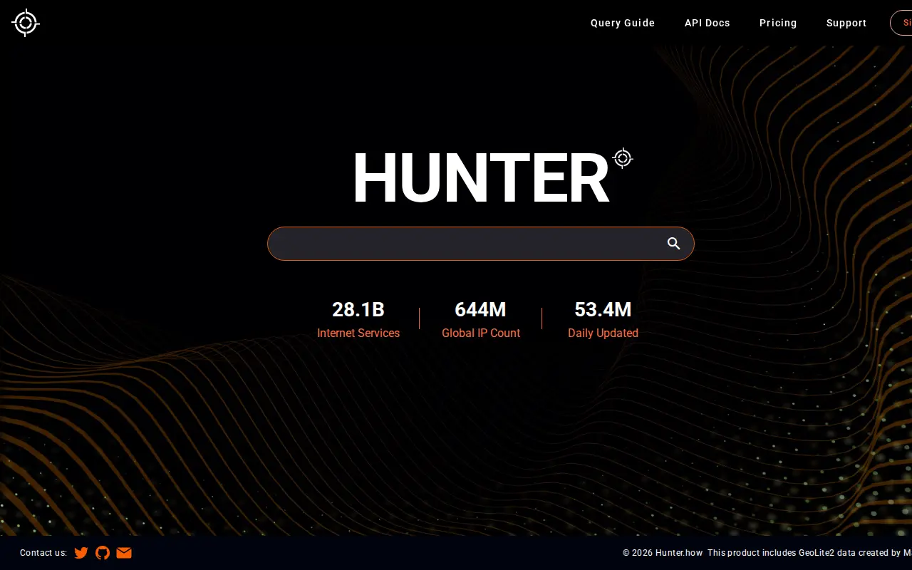 Preview of Hunter Search Engine